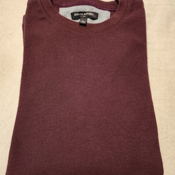 Banana Republic, Men's Thermal Shirt, Brown, Large - Picture 3 of 3